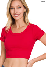 Load image into Gallery viewer, Close To You Red Crop Top