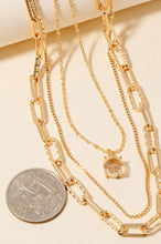 Load image into Gallery viewer, Layered Gold Chain Necklace Set