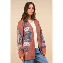 Load image into Gallery viewer, Country Roads Aztec Cardigan