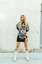 Load image into Gallery viewer, Ruidoso Rodeo Aztec Sweater Dress