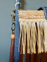 Load image into Gallery viewer, LLO'riginals POKEY 003 Denim & Leather Bag