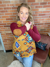 Load image into Gallery viewer, River Road Aztec Mustard Top