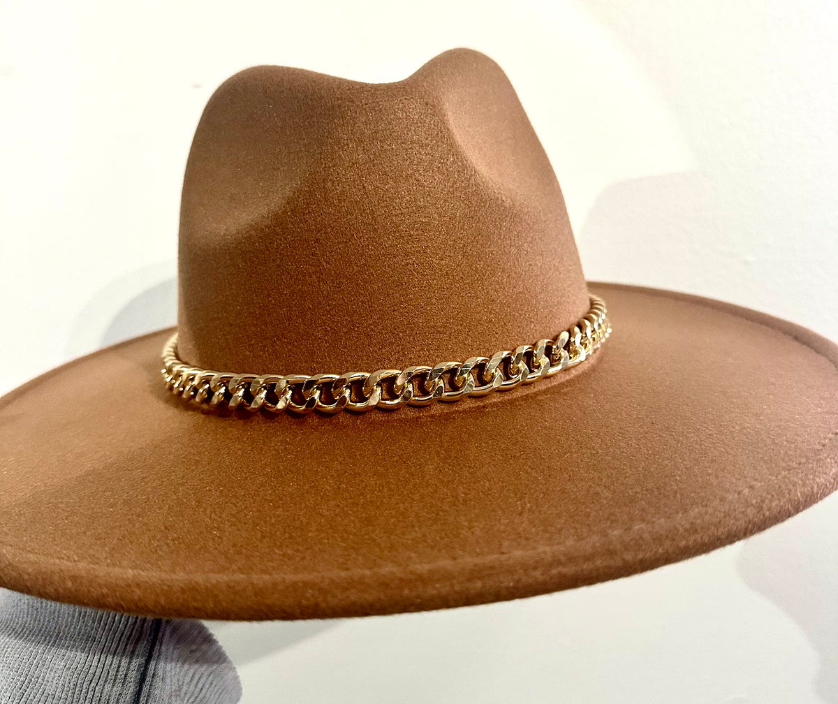 A New Day Tan Hat with Gold Chain Detail IMG_1159_4100x.jpg?v=1706527108 main image 2