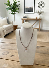 Load image into Gallery viewer, Evelynn Teardrop Leather Necklace