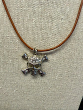 Load image into Gallery viewer, Jackson Skull & Leather Necklace
