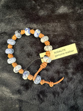 Load image into Gallery viewer, Knotted Leather & Gemstone Bracelets