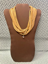 Load image into Gallery viewer, Genuine Leather Tan Shredded Necklace