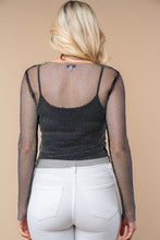 Load image into Gallery viewer, Neon Moon Black Mesh Top