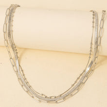 Load image into Gallery viewer, Layered Mixed Chain Necklace