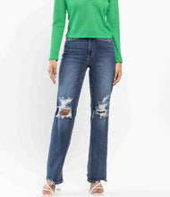 Load image into Gallery viewer, Judy Blue 90's Distressed Dark Wash Jeans
