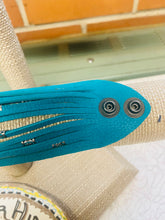 Load image into Gallery viewer, Turquoise Genuine Leather Shredded Cuffs