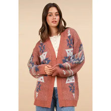 Load image into Gallery viewer, Country Roads Aztec Cardigan