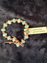 Load image into Gallery viewer, Knotted Leather & Gemstone Bracelets