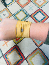 Load image into Gallery viewer, Tan Genuine Leather Shredded Cuffs