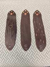 Load image into Gallery viewer, Dark Brown Genuine Leather Shredded Cuffs