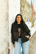 Load image into Gallery viewer, Y'all Fly Black Puffer Jacket