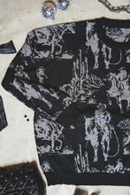 Load image into Gallery viewer, Rhinestone Cowboy Black Sweater