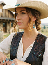Load image into Gallery viewer, Josie Turquoise Drop Earrings
