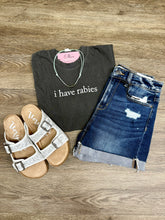 Load image into Gallery viewer, I Have Rabies Grey Graphic Tee