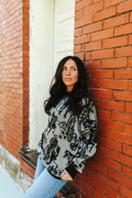 Load image into Gallery viewer, Rhinestone Cowboy Black Sweater