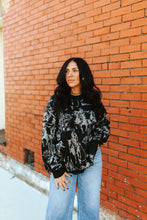 Load image into Gallery viewer, Rhinestone Cowboy Black Sweater