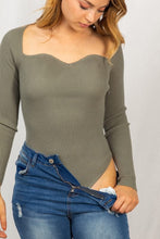 Load image into Gallery viewer, Nothing At All Olive Bodysuit