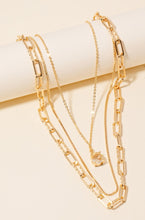 Load image into Gallery viewer, Layered Gold Chain Necklace Set