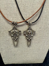 Load image into Gallery viewer, Luna Skull & Leather Necklace