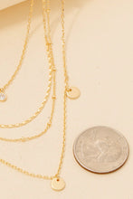 Load image into Gallery viewer, Layered Gold Charm Necklace Set