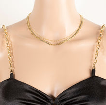 Load image into Gallery viewer, Layered Mixed Chain Necklace