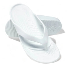 Load image into Gallery viewer, DAWGS Women's White Flip Flops