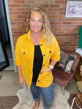 Load image into Gallery viewer, Small Town Gold Shacket