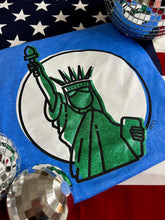 Load image into Gallery viewer, Lady Liberty Blue Tee