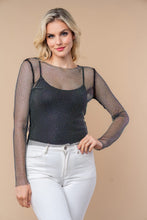 Load image into Gallery viewer, Neon Moon Black Mesh Top
