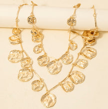 Load image into Gallery viewer, Layered Gold Charm Necklace Set