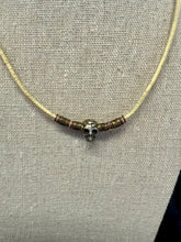 Load image into Gallery viewer, Nova Sugar Skull & Leather Necklace