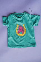 Load image into Gallery viewer, Kids Pony Luck Turquoise Tee