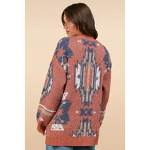 Load image into Gallery viewer, Country Roads Aztec Cardigan
