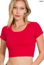 Load image into Gallery viewer, Close To You Red Crop Top