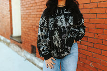 Load image into Gallery viewer, Rhinestone Cowboy Black Sweater