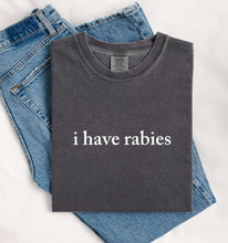Load image into Gallery viewer, I Have Rabies Grey Graphic Tee