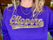Load image into Gallery viewer, Clippers Purple Crewneck Sweatshirt
