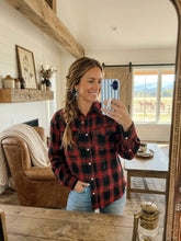 Load image into Gallery viewer, On The Road Again Red Flannel