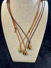 Load image into Gallery viewer, Carly Heart & Leather Necklace