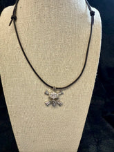 Load image into Gallery viewer, Jackson Skull & Leather Necklace