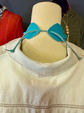 Load image into Gallery viewer, Genuine Leather Turquoise Shredded Necklace