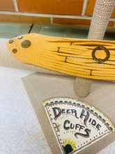 Load image into Gallery viewer, Tan Genuine Leather Shredded Cuffs