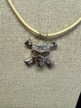 Load image into Gallery viewer, Jackson Skull & Leather Necklace
