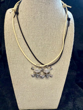 Load image into Gallery viewer, Jackson Skull & Leather Necklace