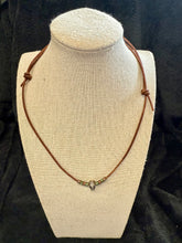 Load image into Gallery viewer, Nova Sugar Skull & Leather Necklace